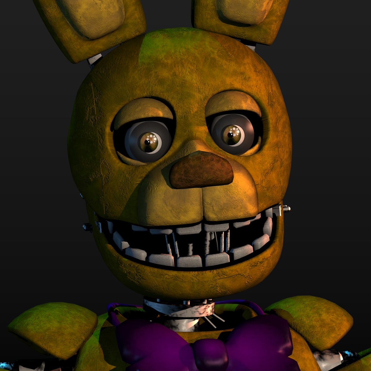 AutumnAnim's tweet image. Probably my final post of Springbonnie v3 and Springfreddy (fat fredbear coming soon) #FNAF #fnaf2movie #FNAFMovie #securitybreach #3dart