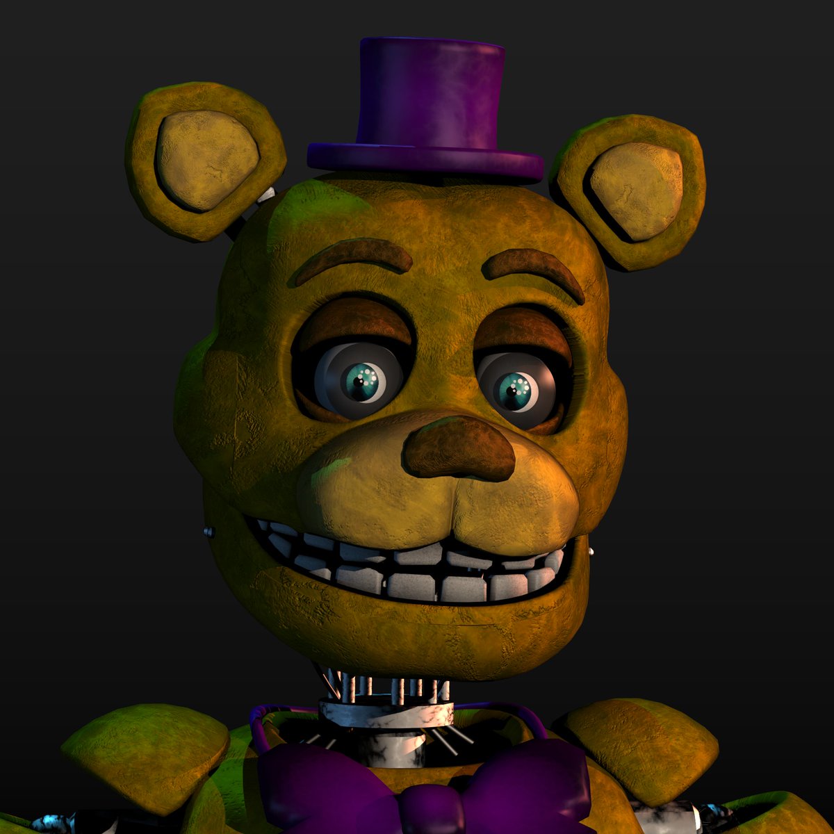 AutumnAnim's tweet image. Probably my final post of Springbonnie v3 and Springfreddy (fat fredbear coming soon) #FNAF #fnaf2movie #FNAFMovie #securitybreach #3dart