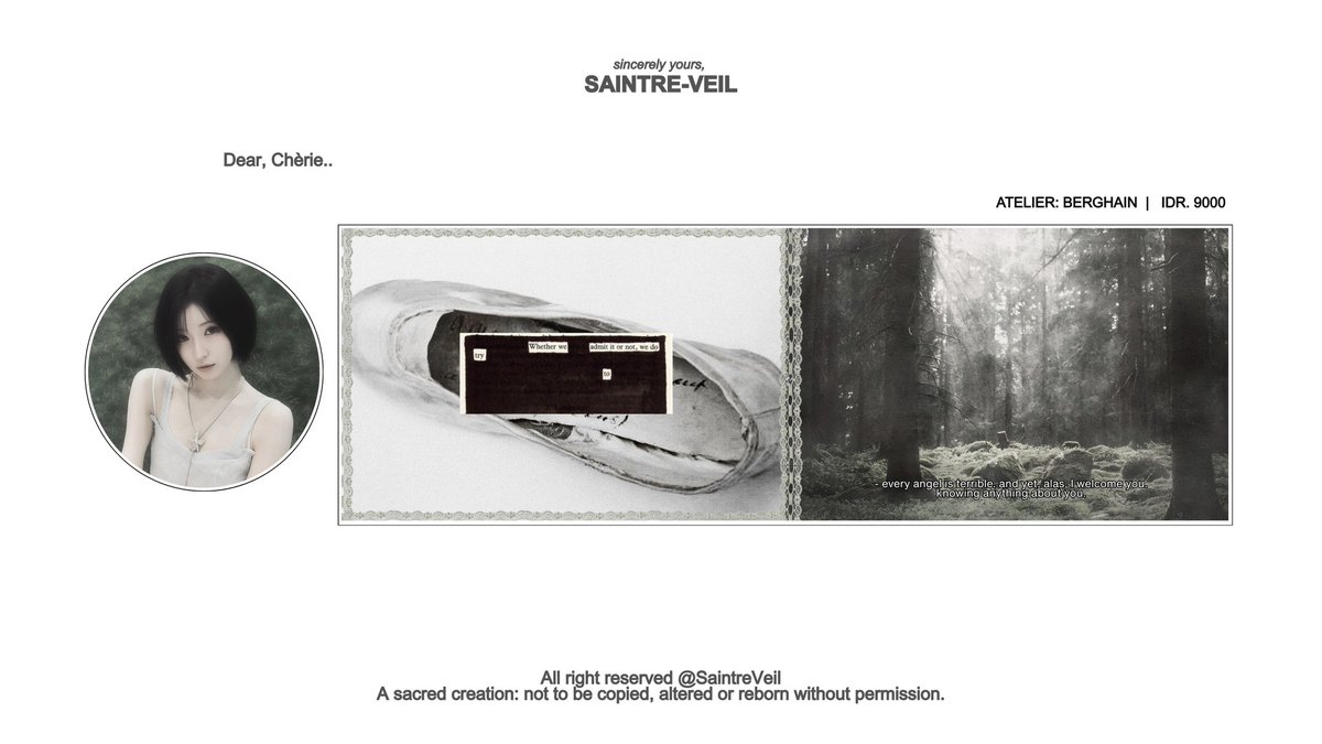 SaintreVeil's tweet image. Any kind of interaction would be so much appreciated. I’ve prepared ready stock layout from Wonyoung, Gawon, Minju, Asa that you may take home from the Atelier as shown below. Kindly @ me before sending a letter privately. Danke.. ♥︎ #zonauang #zonaba