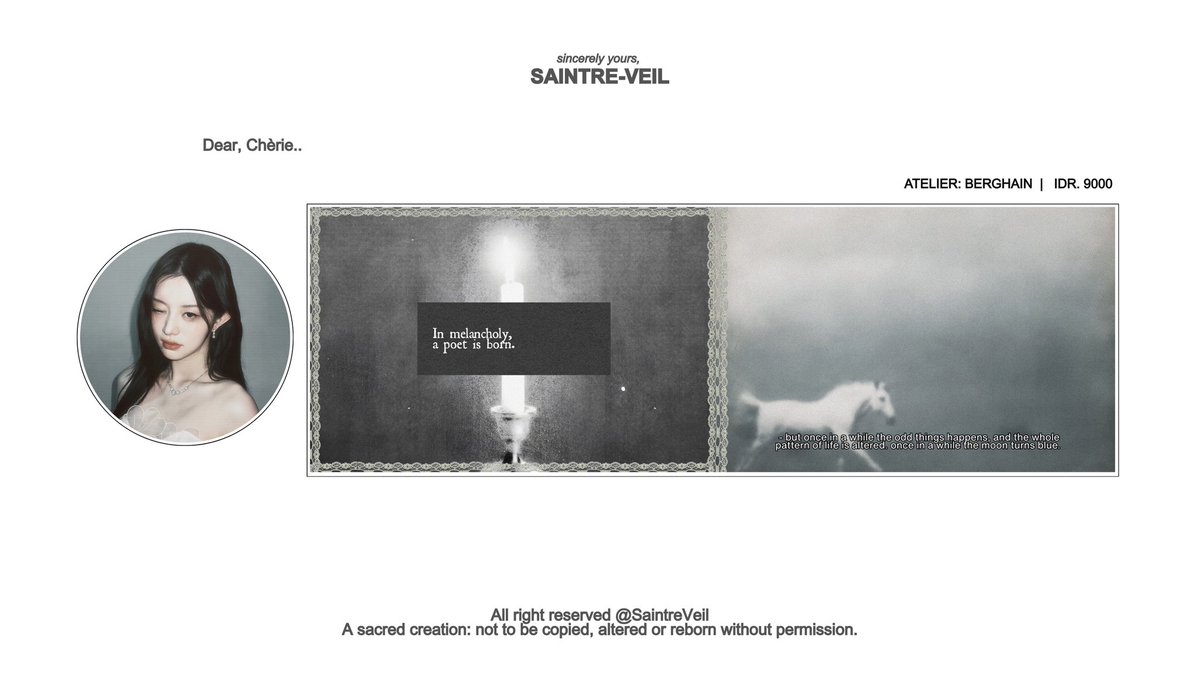 SaintreVeil's tweet image. Any kind of interaction would be so much appreciated. I’ve prepared ready stock layout from Wonyoung, Gawon, Minju, Asa that you may take home from the Atelier as shown below. Kindly @ me before sending a letter privately. Danke.. ♥︎ #zonauang #zonaba