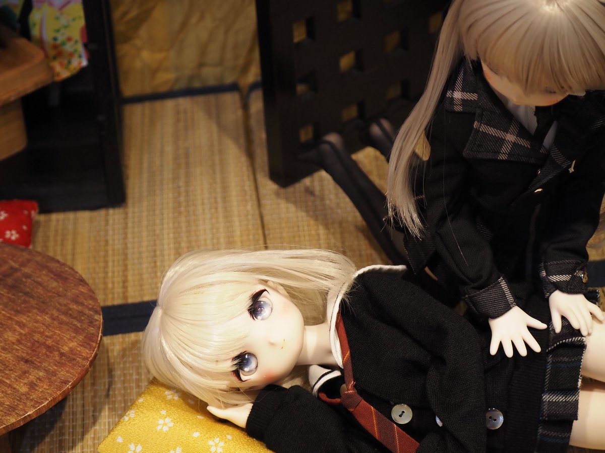 「・・姉さん、姉さん」
「どうしたの？」
「・・遊んで下さい」

#うちのこかわいい
#りんごっ子