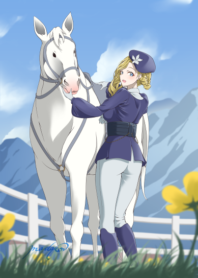 午年なので描き初めはお馬さんと一緒🏇
 #アズールレーン