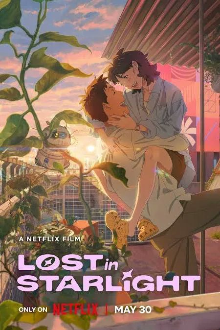 HunterDrom's tweet photo. This movie was so beautiful, the world was amazing and I cried like a baby T-T I hope more people get to watch this (Movie: Lost in starlight) #Netflix #movie #Romance https://t.co/IHUjunHDw7