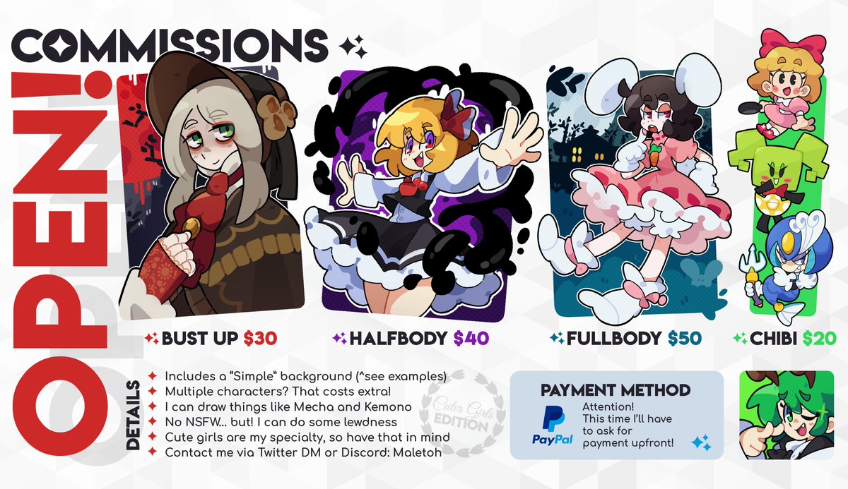 🚨EMERGENCY COMMISSIONS🚨
[Part 2]

Unfortunately, I (still) find myself needing to open these commissions in order to pay for my pets' medical expenses 🐩🐈‍⬛

[Slots: a bunch]