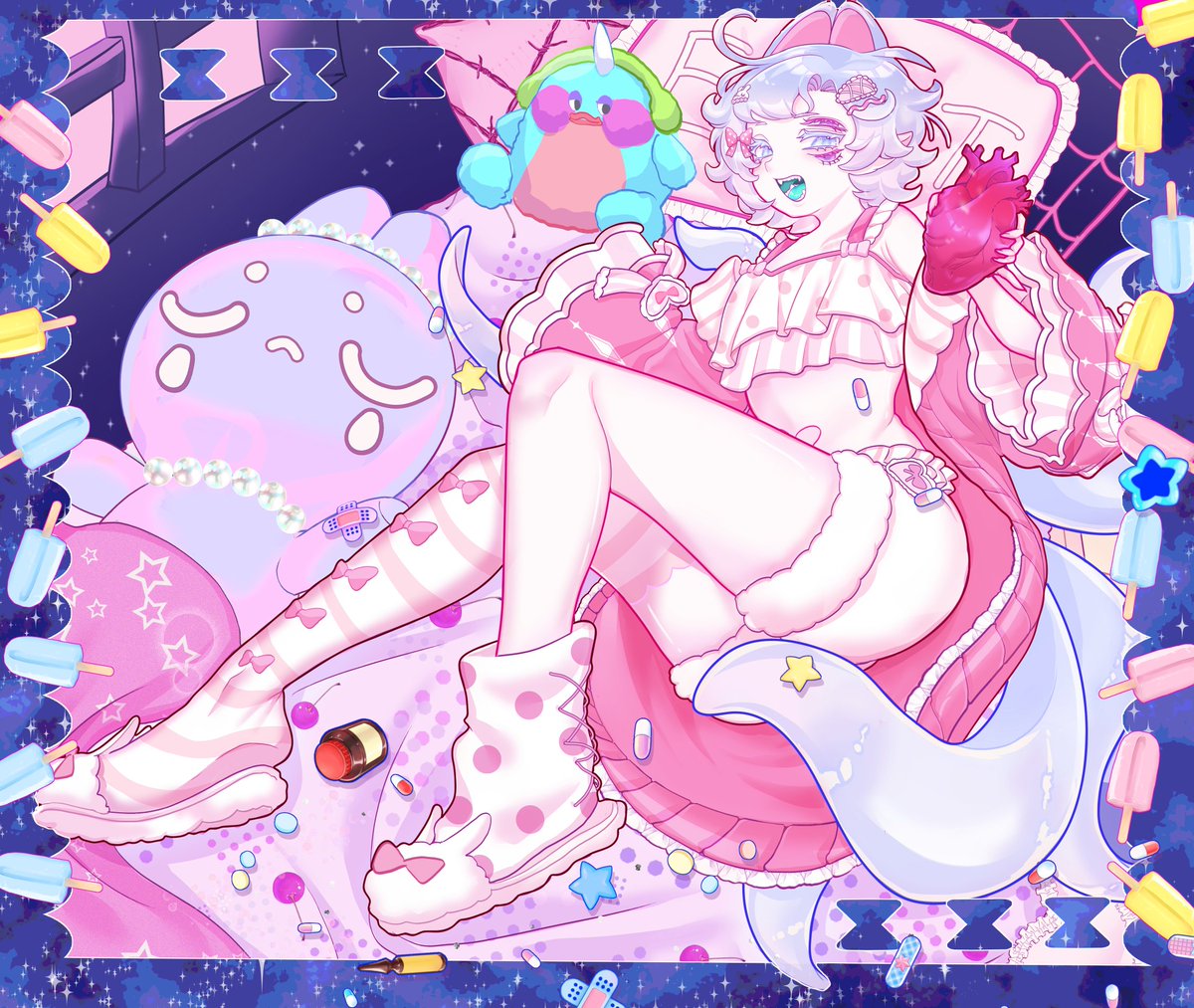 AsyDodia's tweet image. Hello! I need funds for my mental health treatment as well as to pay off some debts, I’ve opened a few commission slots.
Chest-up: $15
Half-body: $20
Full-body: $30
VTuber Model (art only): starting at $150
Please DM me for more information. &amp;lt;3 #VGenComm #artmoots #Commission