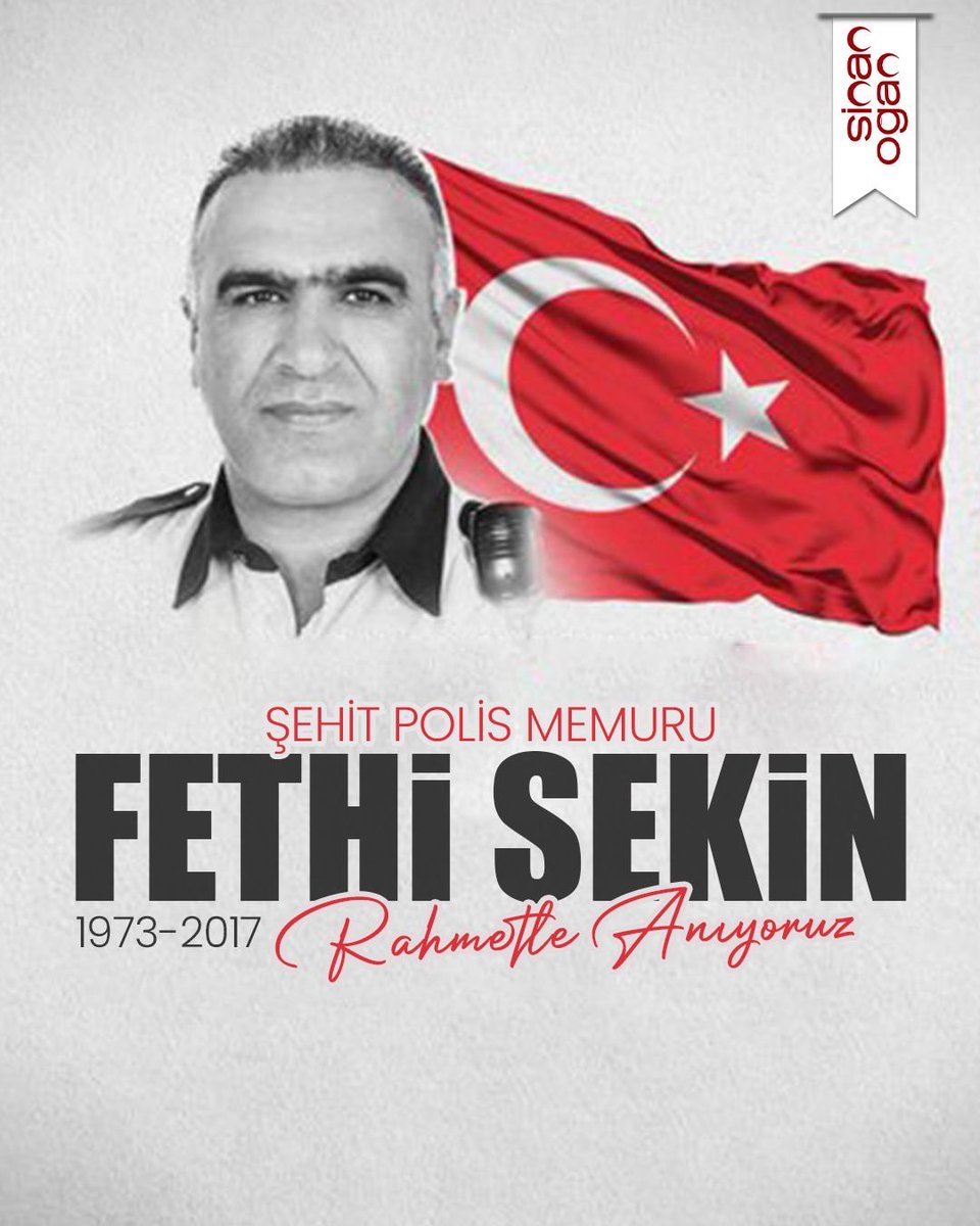 Bir şehri, bir milleti ve bir onuru korumak için tereddütsüz yürüdü ölüme. Kahramanlığıyla tarihe, fedakarlığıyla kalplerimize kazındı.
Şehit polis memuru Fethi Sekin’i rahmetle, minnetle ve saygıyla anıyorum. #FethiSekin