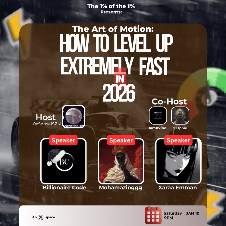 You probably haven't heard <a href="/billionair_code/">BC</a> speak in a space.. 
Moh is hard to lay hands on to speak with. 
Xaraa is too dialed in to be granting spaces anyhow. 
Somehow, all 3 have agreed to come on a space! 
3 traders with motion! 
Saturday will be a feast 🔥🔥