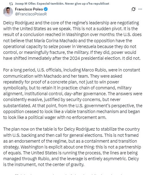 arqueoleg's tweet image. Lucia Etxebarria ha publicat un anàlisis sobre la situació de Veneçuela que -per sorpresa de ningú- era un plagi literal d'un periodista nordamericà, al que en cap cas ha citat com a font, com ha fet sempre. No es una escriptora - no ho ha estat mai- es una fotocopiadora humana.