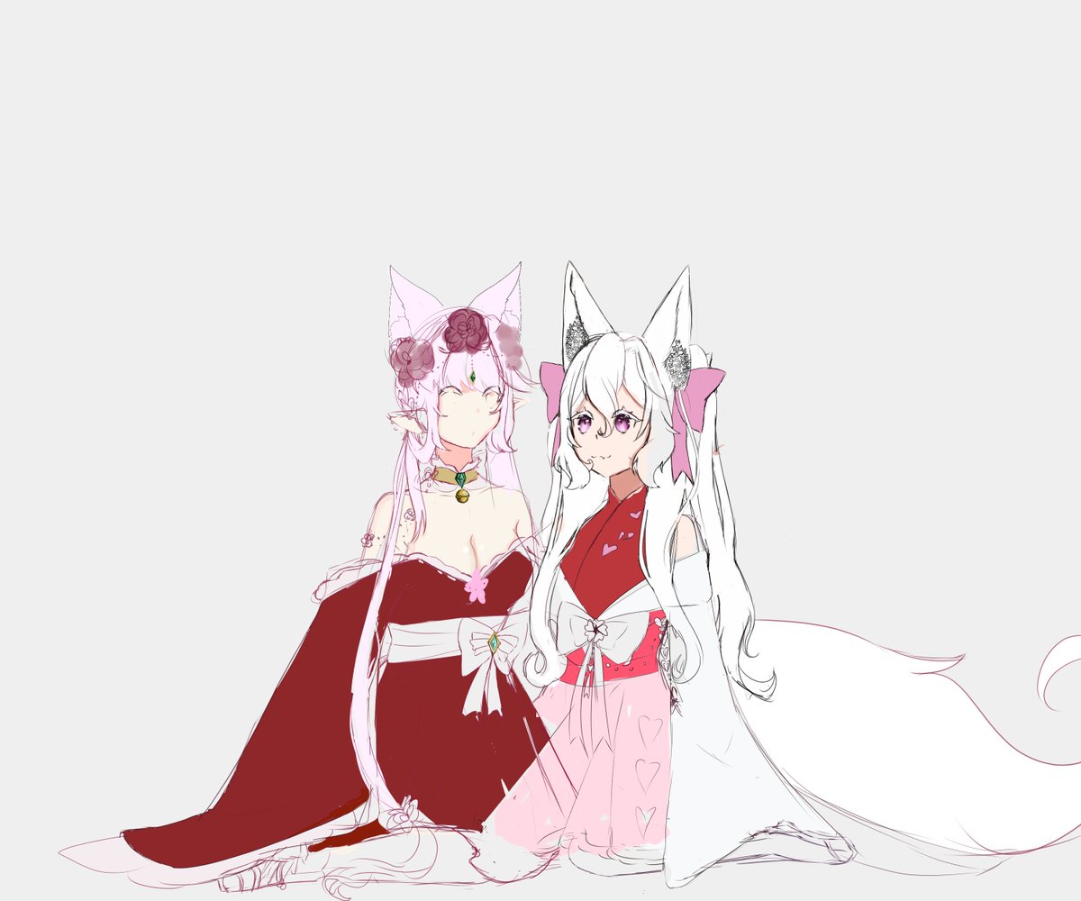 post stream! thank you for coming! colored sketched! of me and <a href="/SkyYukii/">SkyYukii</a> :3

#sketchart #Vtuber