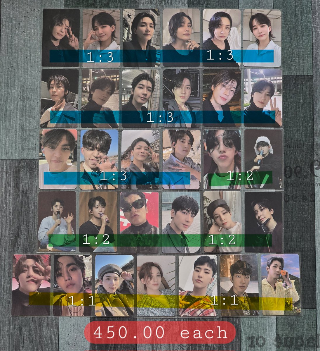 wts | lfb | ph SEVENTEEN ASSORTED LUCKYDRAW PHOTOCARD T. svt pc ld