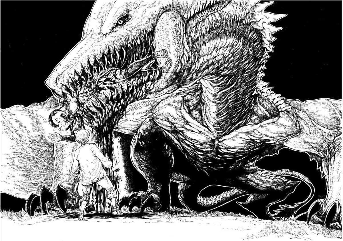 Komacomi's tweet photo. We are sharing an illustration of “the legend of the wyvern”drawn by SHONEN-sensei 🤩 We currently working toward having it featured in Komacomi Issue 9 this year 💪😃 https://t.co/DTGsdK1jyA