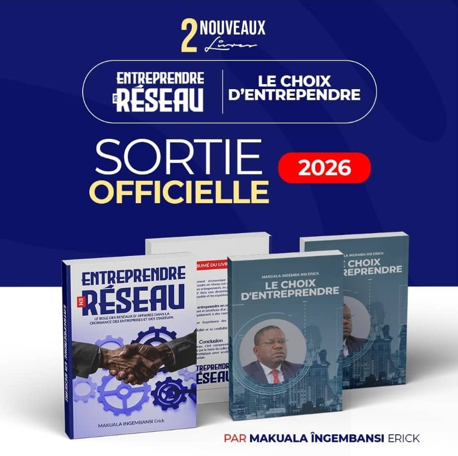 makualaerick2's tweet photo. *📚 2026 s' annonce autrement|

Publication de mes deux ouvrages sur l'entrepreneuriat !

Avec fierté et passion, je vous annonce la sortie prochaine de ‘’ ENTREPRENDRE EN RÉSEAU ‘’ et     ‘’ LE CHOIX D’ENTREPRENDRE ‘’ deux livres qui traduisent une conviction profonde : celle que l’entrepreneuriat est non seulement un acte de courage, mais aussi une démarche structurée qui mérite d’être pensée, partagée et encouragée.

Ces ouvrages abordent les réalités, les défis, les motivations et les opportunités liés à l’entrepreneuriat, tout en valorisant l'importance du réseautage et des choix stratégiques.

📖 Rendez-vous dans les prochains jours pour la publication officielle et les modalités d’accès.