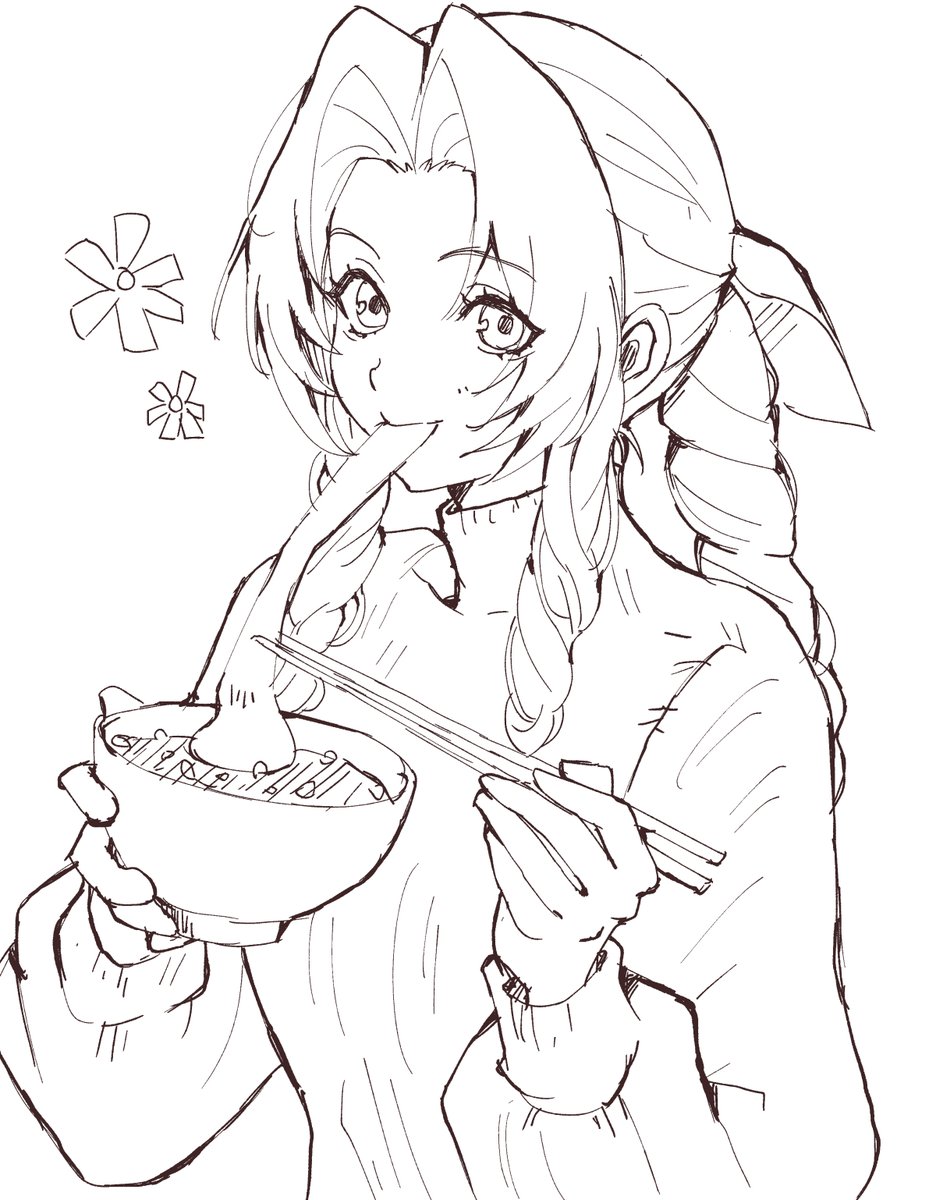 Rino_han's tweet image. 今年はエアリスから！　今年もクラエアちゃんに優しい一年になりますよーに。餅食べよう。