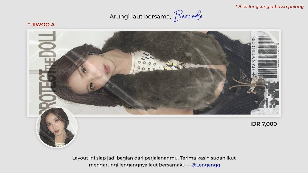 Lengangg's tweet image. Help repost! ready stock rs layout yang siap menjadi teman perjalananmu.  #zonauang 

Muse: Jiwoo H2H
🗯️ : 7,000
