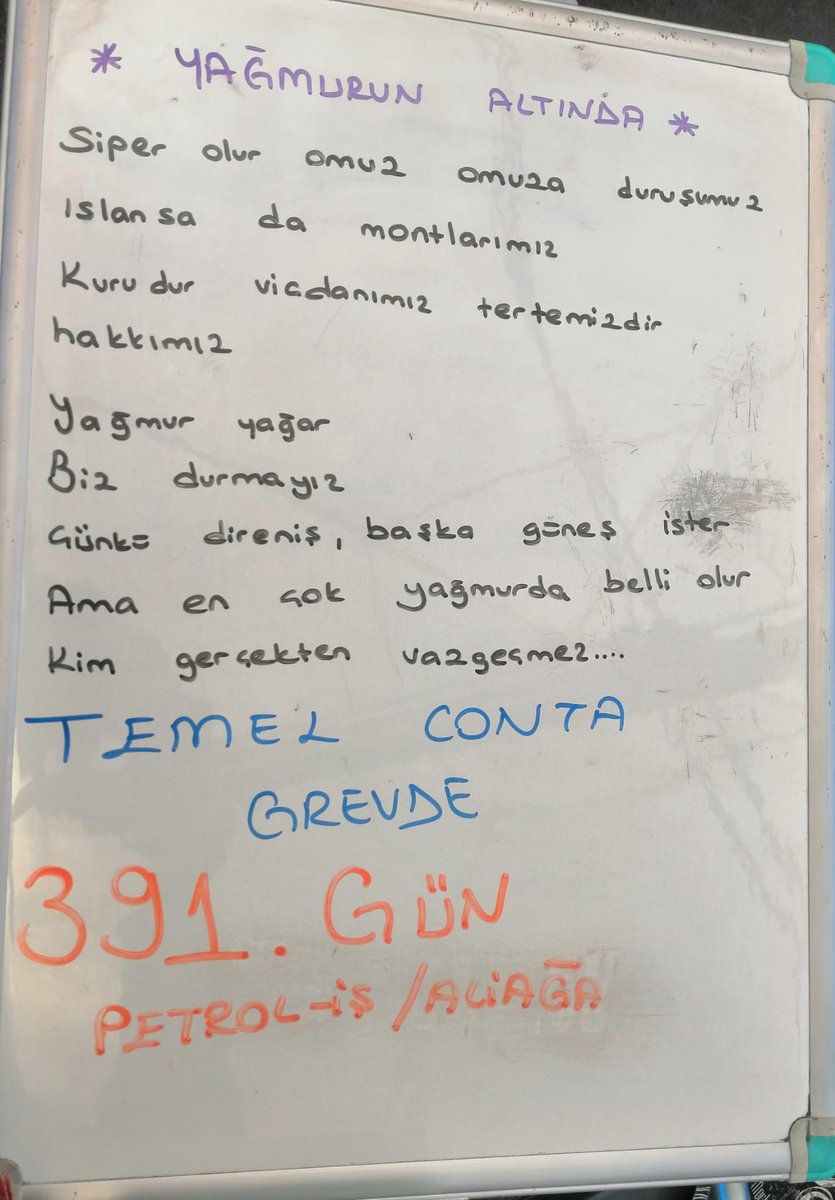 391 gündür Temel Conta kapısında
açlık var,
soğuk var,
parasızlık var.
Kadınlar direniyor,
çocuklar çadırda büyüyor.
Bu bir iş uyuşmazlığı değil,
bilerek ve isteyerek uygulanan bir insanlık suçudur.
Duyan var mı?
Yoksa bu suskunluk da suçun parçası mı?
<a href="/cigdemtoker/">Cigdem Toker</a> <a href="/haluklevent/">Haluk Levent ( Ahbap Ekibi )</a>