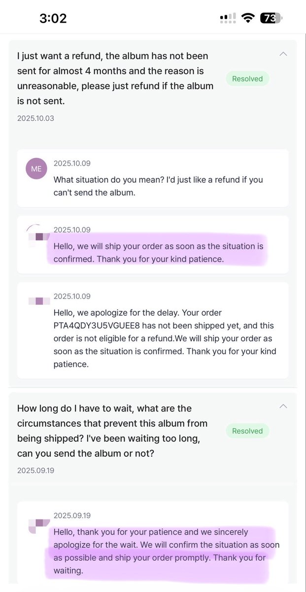 gobymei's tweet image. ❗️help RT / Like , untuk owner GO❗️

7 bulan nunggu album yang ga dikirim sama web korea itu wajar ga sih? GA WAJAR 🙂 gatel banget pingin spill web nya.

order dari Mei 2025, sampai Januari 2026, hilal albumnya belum ada 🤬🤬 ini album NCT WISH poppop, grup nya sudah comeback…