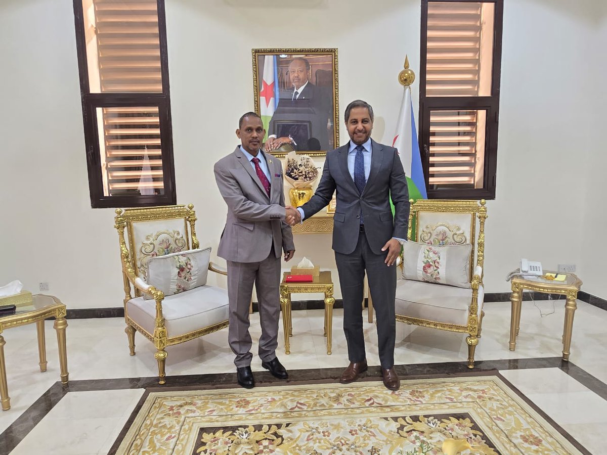 I was honoured to pay a courtesy call to H.E. Ambassador Dya Eddin, Ambassador of the Republic of Djibouti to the Kingdom of Saudi Arabia and Dean of the Diplomatic Corps. I am deeply appreciative of the warm and gracious reception extended to me. Our exchange was cordial and