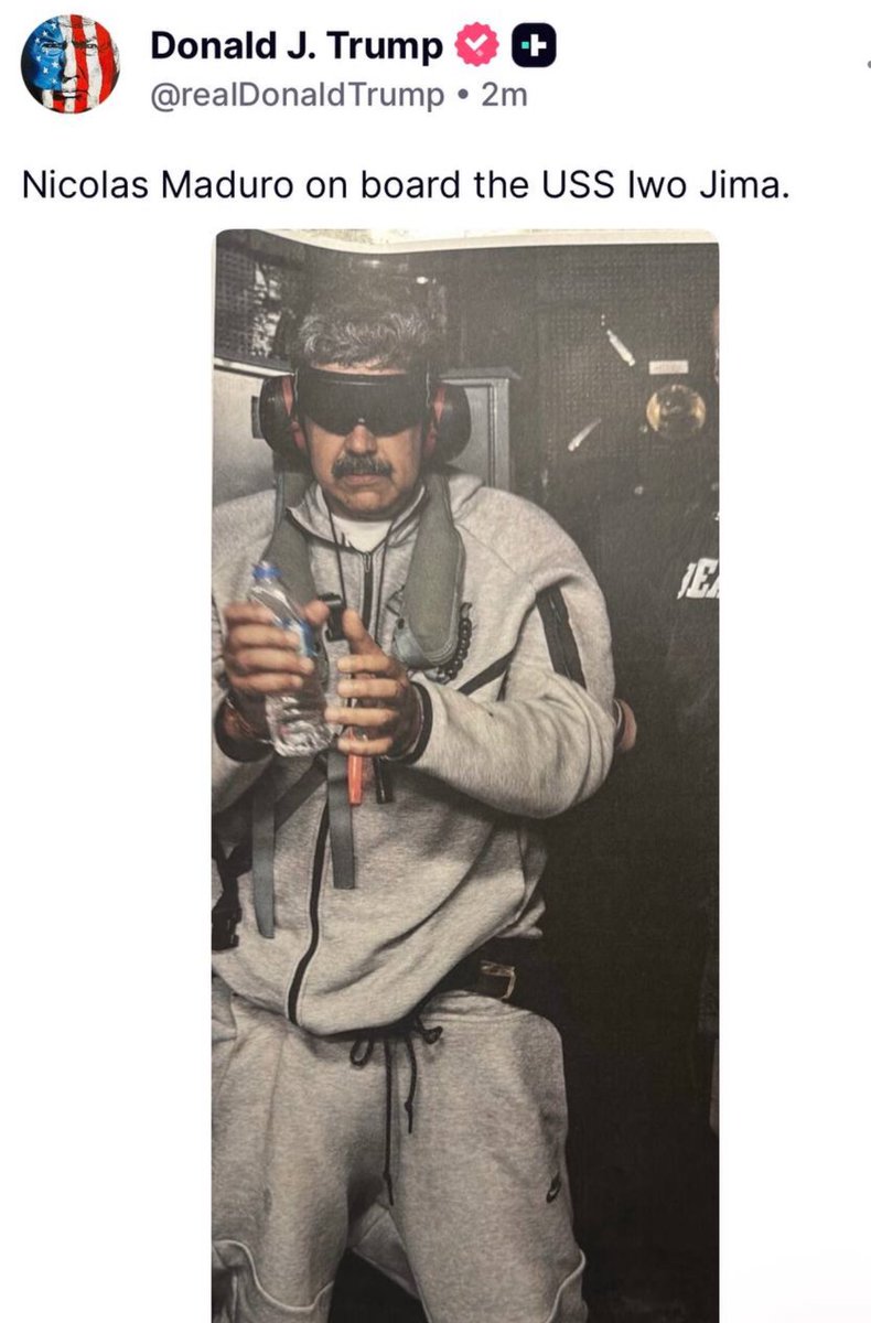 AmbUdeogu1's tweet image. I still don't understand why ChatGPT is insisting that Nicolàs Maduro has not been captured. Is insisting is misinformation or speculative rumors.😂

#Venezuela #BreakingNews #XNews #USPolitics