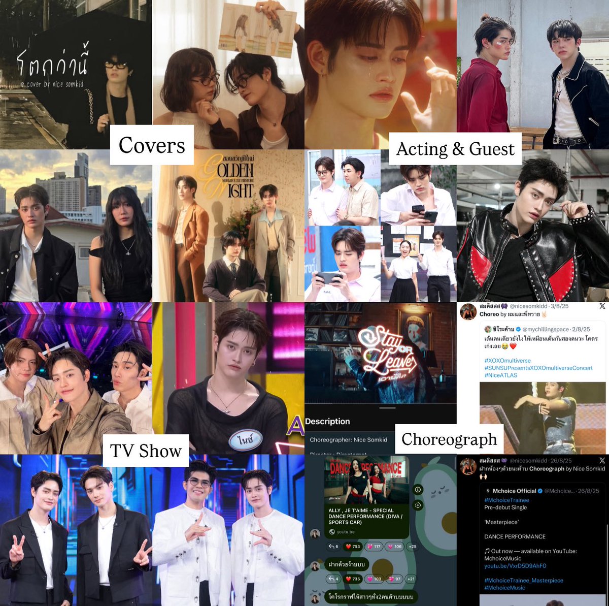 mychillingspace's tweet image. #NiceATLAS #ATLAS_TH #ATLASth 

ไนซ์ในปี 2025 เก่งและเติบโตขึ้นเยอะเลย เป็นปีที่ได้เห็นไนซ์ในหลายๆ บทบาท ทั้งการได้เป็นพระเอกเอ็มวีครั้งแรก ได้รับเชิญไปเป็นเกสต์คอนเสิร์ตและออกรายการทั้งในค่ายและนอกค่าย ได้ออกแบบท่าเต้นให้กับแอทลาสและเพื่อนๆ t-pop อีกมากมาย ที่สำคัญช่อง yt: Nice…