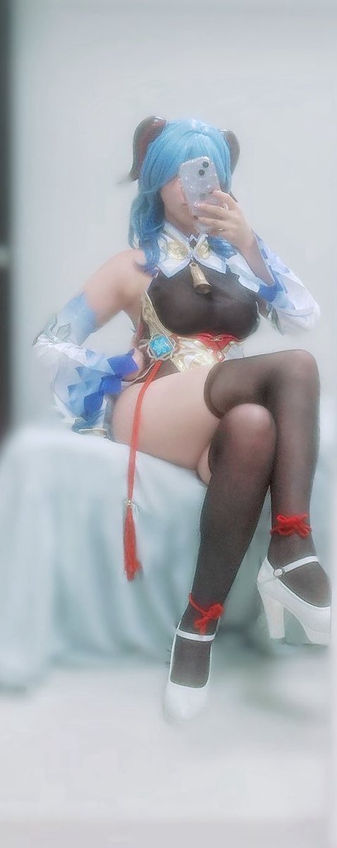 _noel_cos's tweet image. 甘雨cos🩵

#Genshin #cosplay #Ganyu
