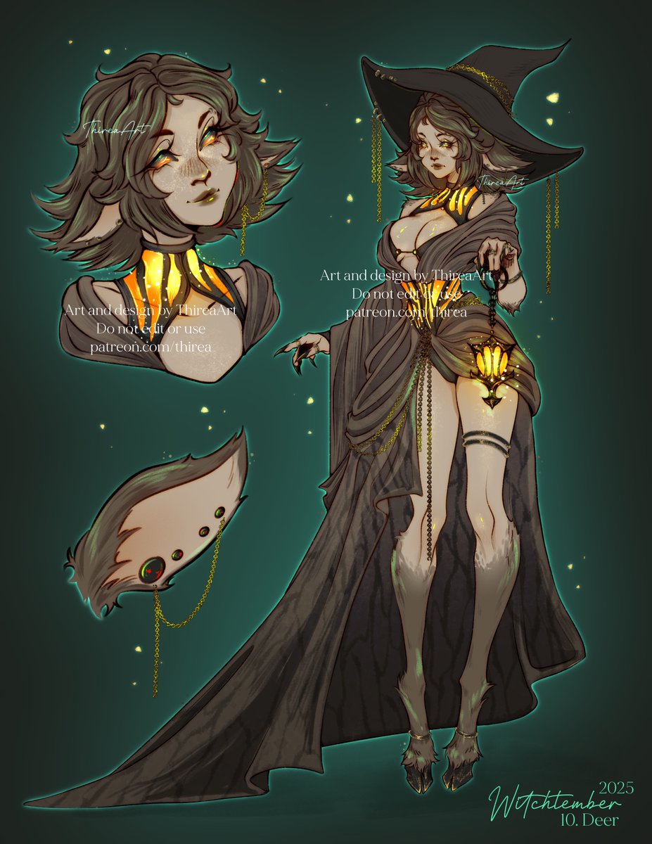 ThireaArt's tweet image. Deer Witch 🦌

Auction for this witch will be going up on Monday, January 5th at roughly 3PM CET over on my discord server! Invite in my bio❤️

#adopt #adoptable #oc
