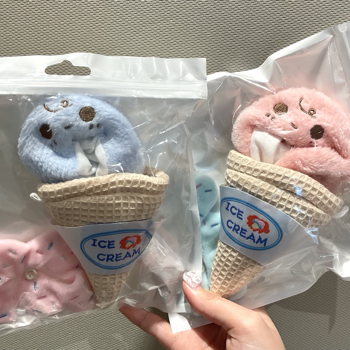 G.triGer アイスクリーム型ぬいぐるみ用着ぐるみ】 お顔の付いたアイス