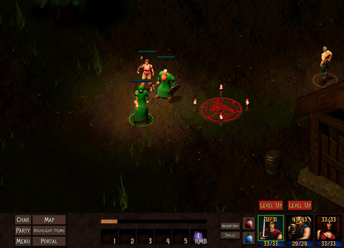 Making floating health bars for easier hp/mana assessment. Of course there will be an option to turn them off.