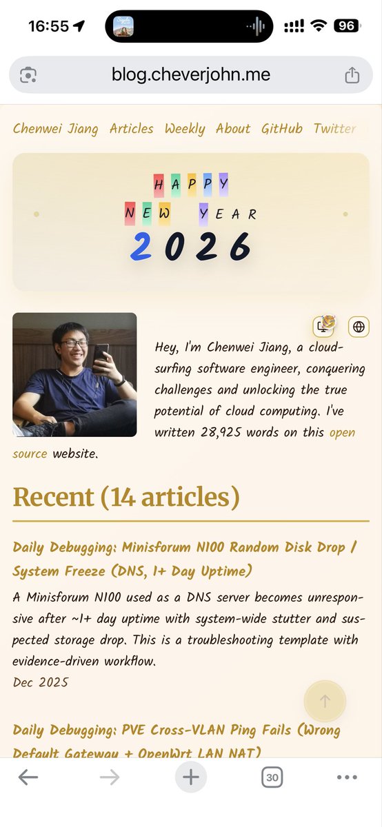 哈哈哈哈
新年快乐🎉
这一年文章没写
玩得挺多
还去疯狂买买买了
还 赌赌赌，当赌狗去了

新的一年 争取多一些贡献8️⃣～