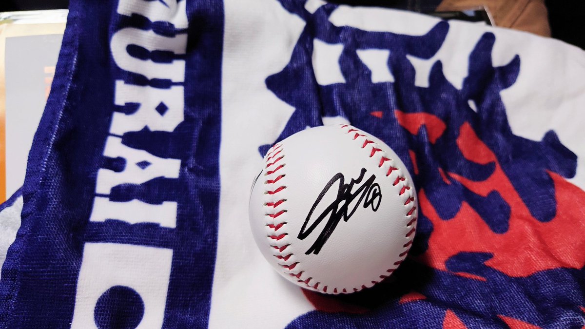 佐藤輝明＆糸井嘉男トークショー 抽選当たってサインボール貰って