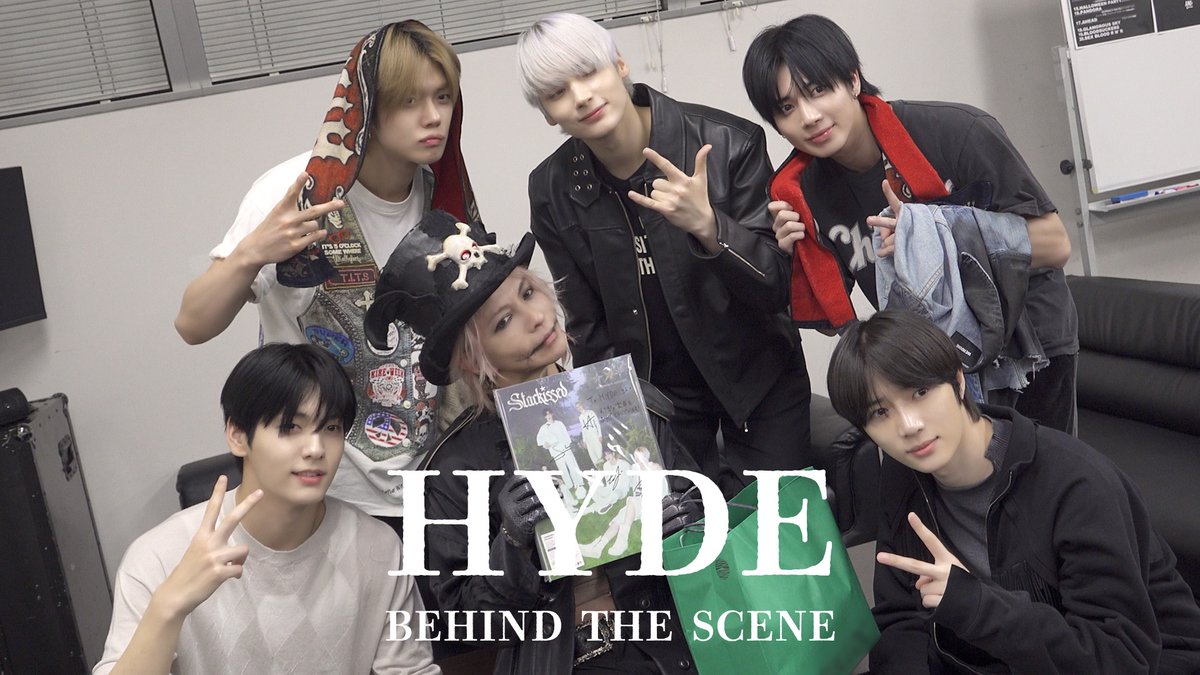 HydeOfficial_'s tweet image. [STAFF]
HYDE [INSIDE] LIVE 2025 Meet &amp;amp; Greet with TOMORROW X TOGETHER  | HYDE BEHIND THE SCENE

youtu.be/ietzT2z6JBc

#HYDE
#HYDE_BEHIND 
#투모로우바이투게더
#TOMORROW_X_TOGETHER
#TXT
#HYDEINSIDELIVE2025WORLDTOURJAPANFINAL
#幕張メッセ