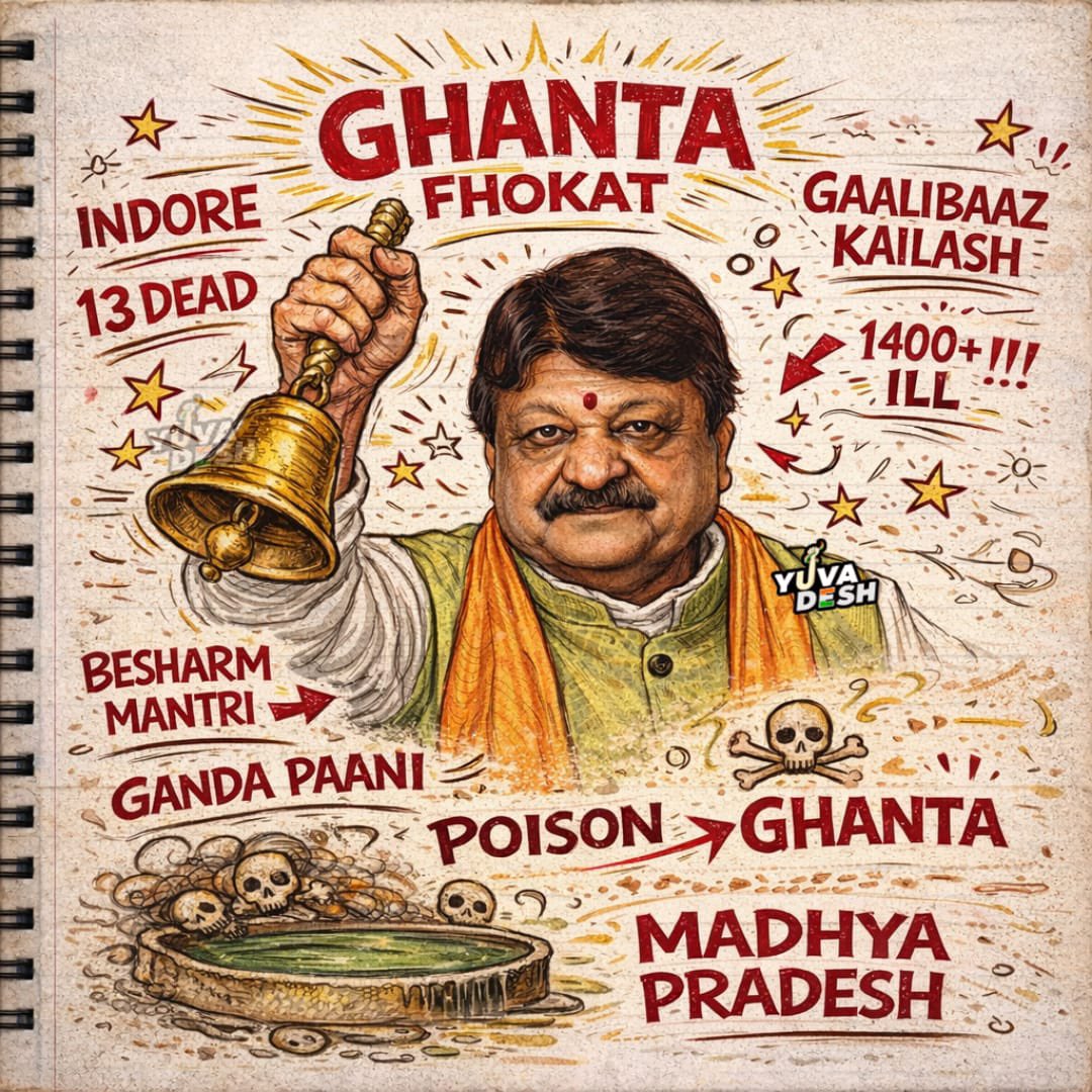 IYC's tweet image. Ghanta 🔔 Minister 💯

#SackKailashVijayvargiya #गालीबाज_कैलाश