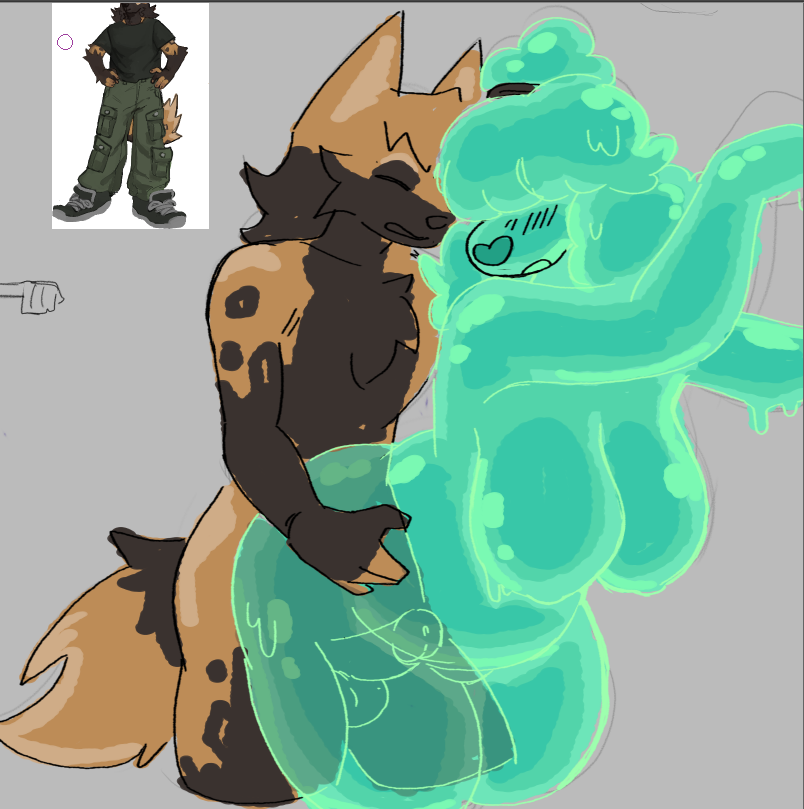 haiku and his slime girl Sluth