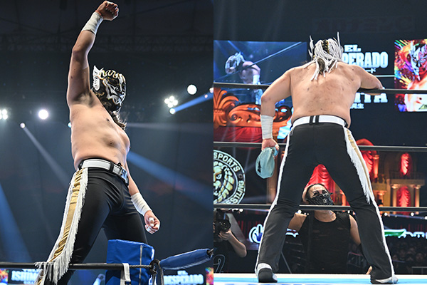 【1.4東京ドーム・第4試合】

IWGPジュニアヘビー級王座 次期挑戦者決定4WAYマッチ
デスペラードvs藤田vs石森vsSHO

注目の4WAY戦はH.O.Tの乱入で大荒れに……！

乱戦を制したデスペラードが王者・DOUKIに宣戦布告!!

★新日本プロレス・スマホサイトで詳報中！
njpw.co.jp/622375/

#njwk20