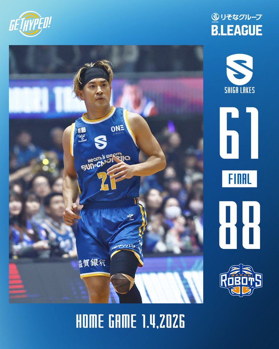 FINAL 1.4 滋賀レイクス｜61 茨城ロボッツ｜88