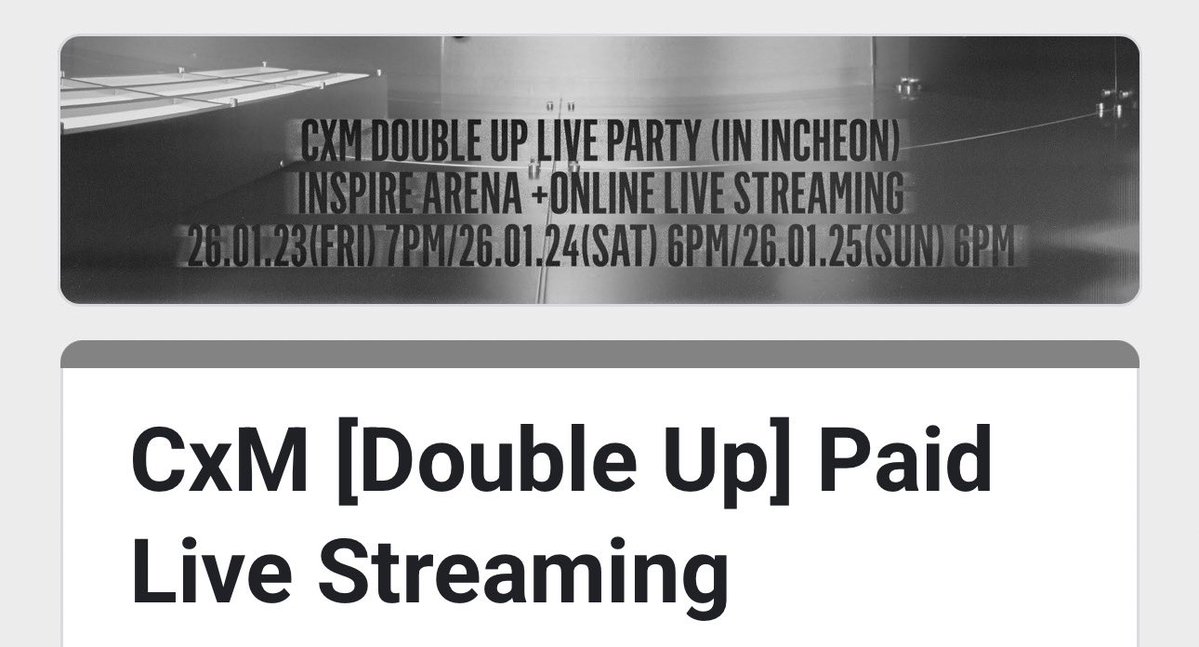 cheolhanclub's tweet image. Hi! We'll be doing a paid livestream for CxM Double Up for 3 days (January 23-25). Proceeds will be used for DKSK unit debut projects (voting and streaming) through @svtstreamph @allfor17voting 

Price
20 php (via Gcash mop)
$1 / 55 php (via paypal mop - inclusive of paypal fee)…