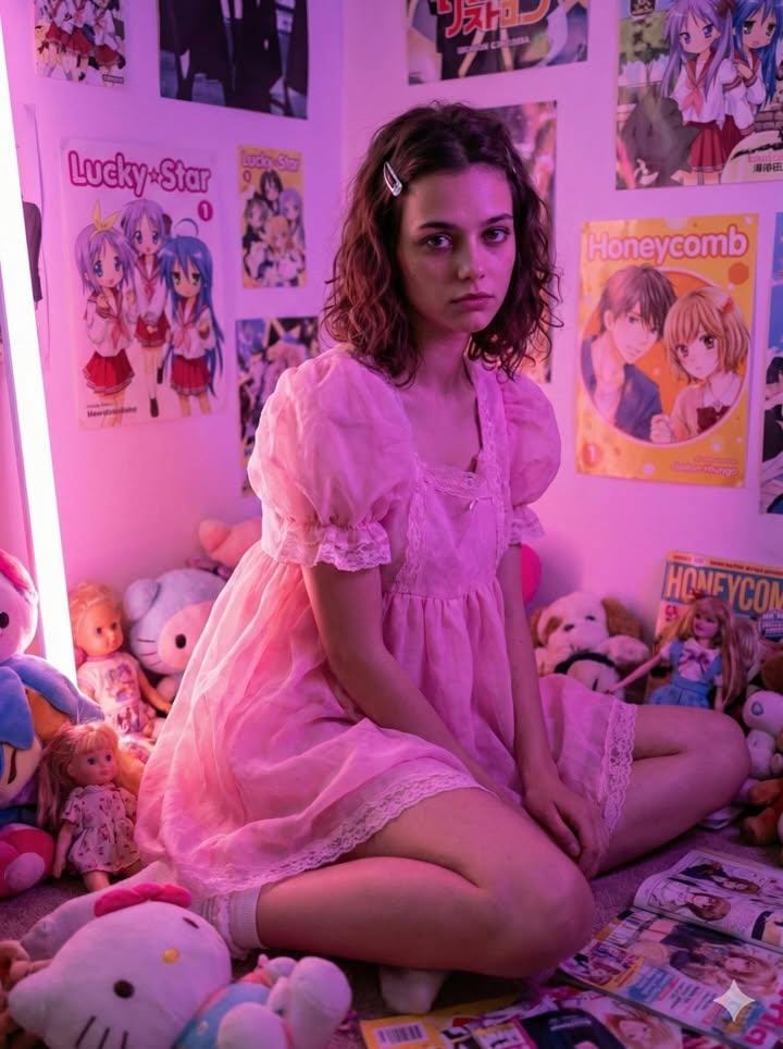 Neon Dreams: A Kawaii Cyberpunk Fashion Portrait