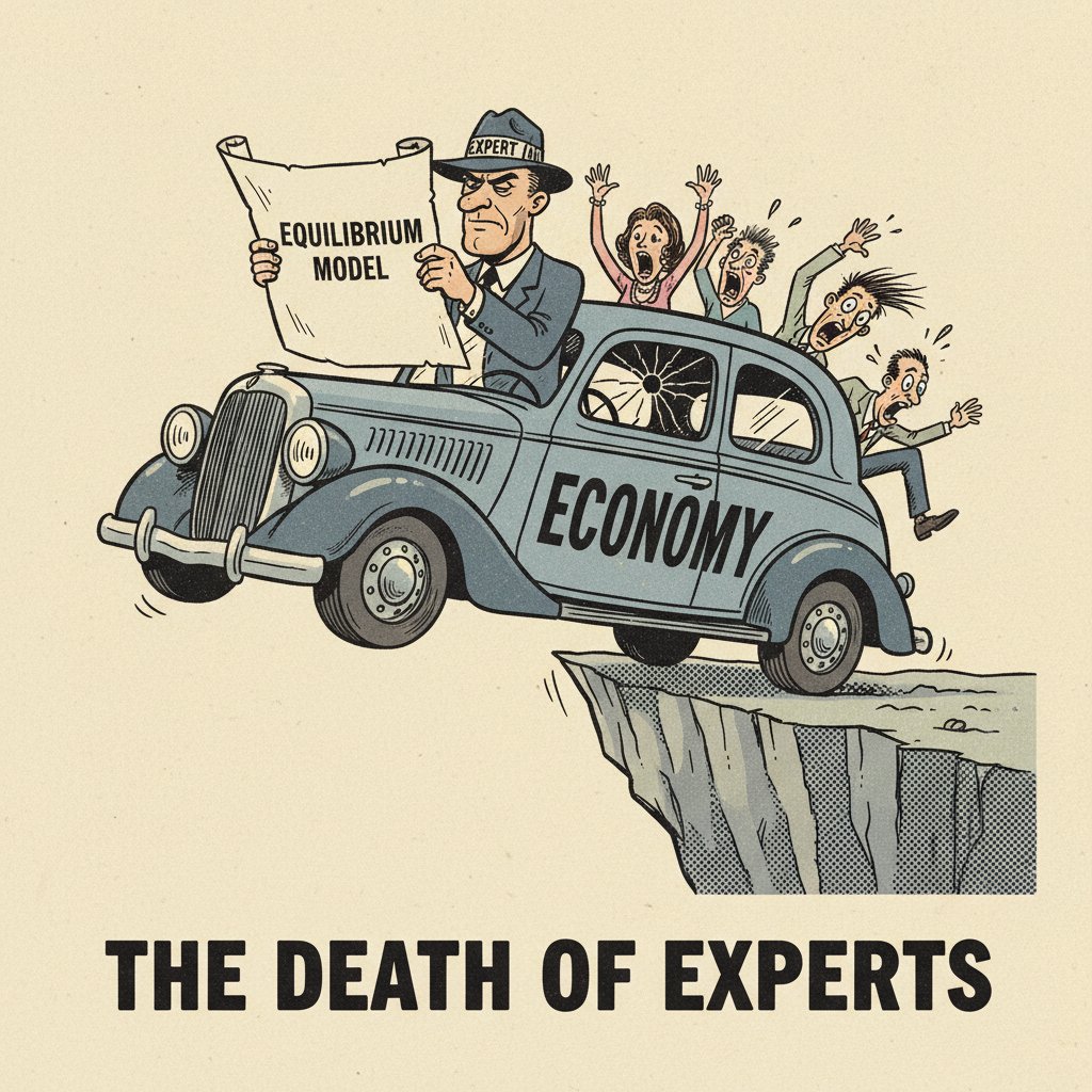 ProfSteveKeen's tweet image. THE DEATH OF 'EXPERTS'

You might be thinking, "Surely the experts see this coming."

Do not bank on it.

March 2007: Fed Chairman Ben Bernanke told Congress growth was strong and the subprime mess was "contained."

Months later? The entire system melted down.

The same man who…