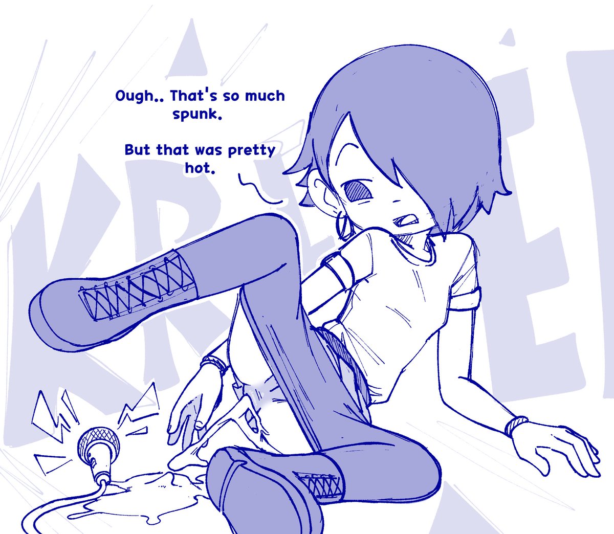 Knives faces the music 🎵 🍑
Comm drawn by <a href="/Permafrosting_/">Permafrost</a>