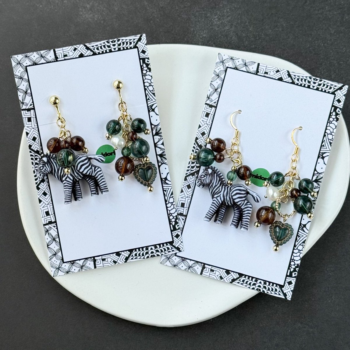 02 ハンドメイドピアス　手染めビーズ　みことまい様追加 02 ハンドメイドピアス 手染めビーズ みことまい様追加