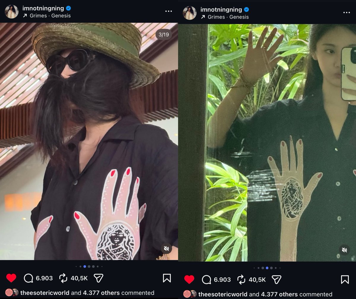 tirtayna's tweet image. Lagi fokus ngerjain project baru di @/theesotericworld, tiba-tiba dapet info kalo design baju dipake Ningning aespa. Efek gak ngikutin K-pop: pacar yang heboh, saya yang bingung ini siapa? tapi tetep ikut seneng. Definisi karya melampaui pengetahuan penciptanya wkwkwk 🚀