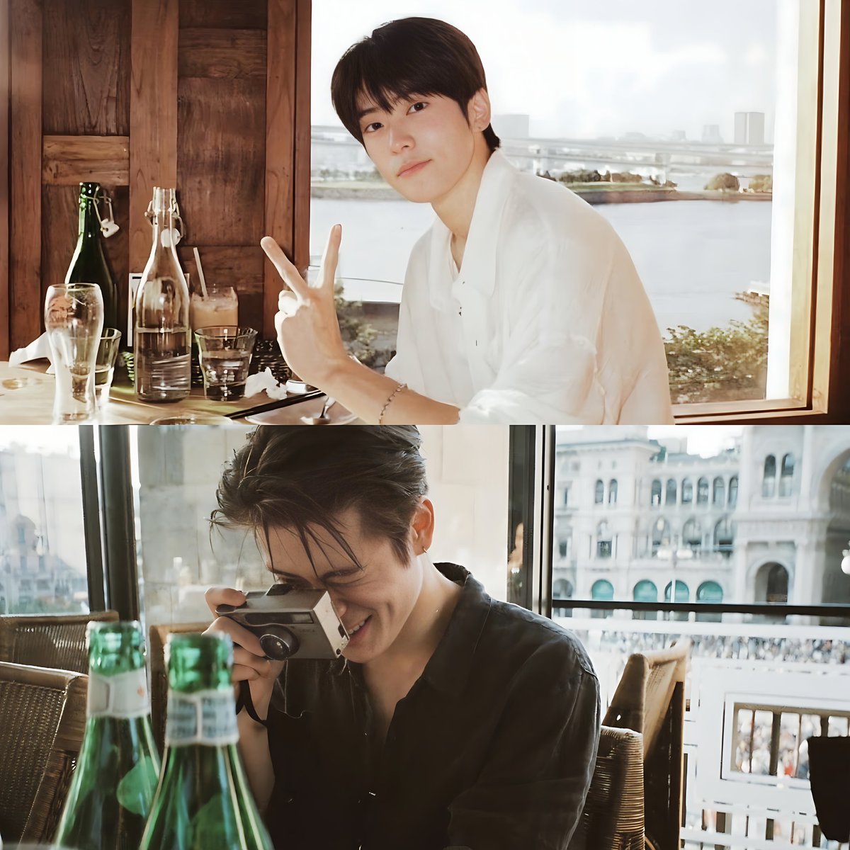 รูปแจฮยอนอันนิ้ให้ฟีล ‘สมัยป๊าหนุ่มๆ ป๊าฮอตมาก’ จิงๆอะ แล้วมู้ดคือสมัยตอนเป็นหนุ่มเรียนไฮสคลูกับช่วงอยู่มหาลัยมาก ให้ความเป็นรุ่นพี่ตุวท้อป รักแรกของใครหลายๆมันมีจิงๆ 🫶🏻🥺