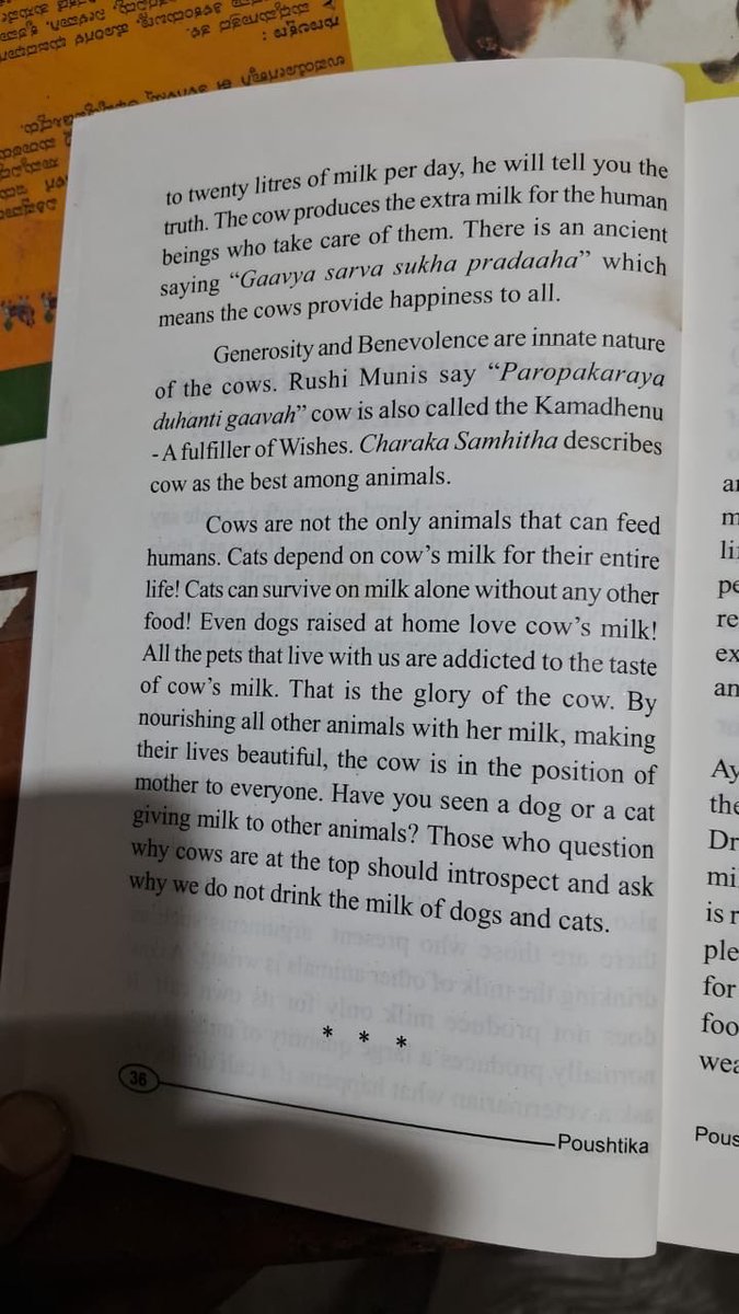 This is NOT at all scientific <a href="/SrBachchan/">Amitabh Bachchan</a> Ji.

No calf can drink 8-10 Liters of milk. Infact many improved desi breads produce 15-20 litres of milk, which a calf cannot consume. 

Thats why cow is equated with Jagat Maa in Bhartiya scriptures as it feeds humans and other animals
