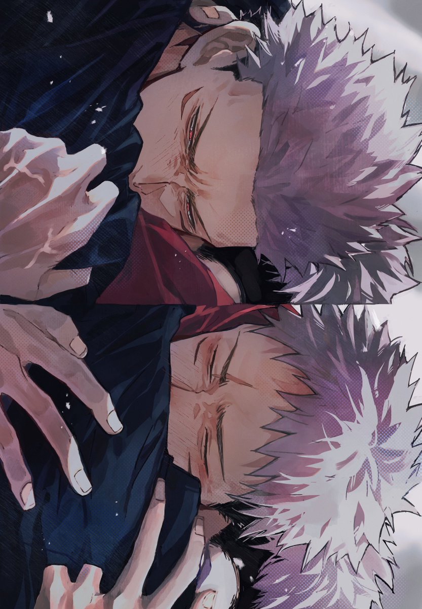 usobuki_jj's tweet image. 二月の宿虎新刊表紙裏表紙です〜
なんとかなりそう！です！

本誌後転生した２人が、自分達だけの生き方や歪な幸福を探していく、みたいな話。共依存がテーマのR18です。150ページくらいになります。