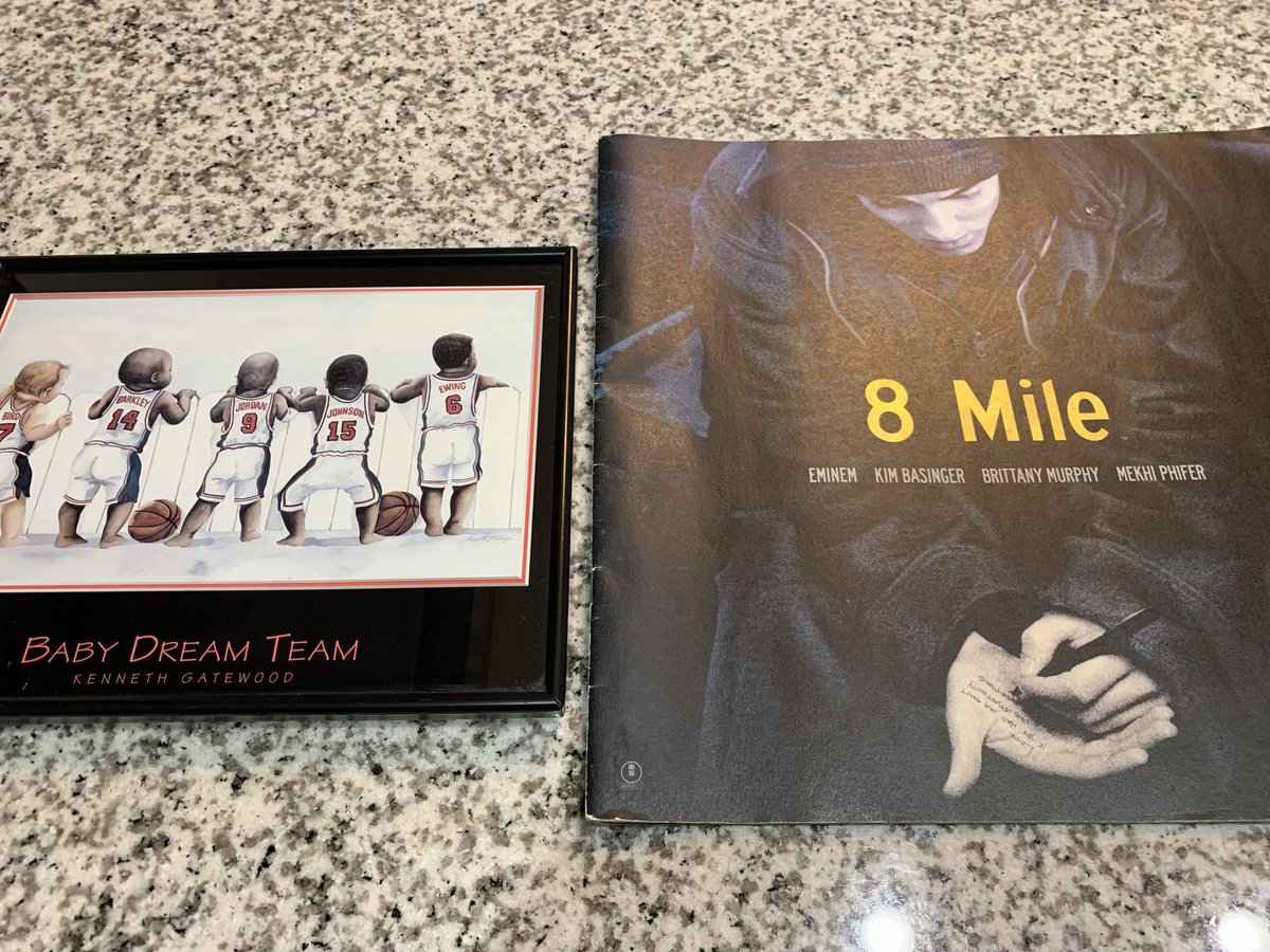 帰省を機に、#DREAMTEAM の絵、#8Mile のパンフレットを持ってきました