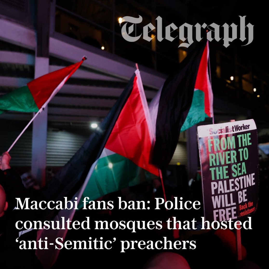 BREAKING: West Midlands Police accused of ‘anti-Semitism at the highest level’ - Chief Constable’s concocted evidence to Parliament against Maccabi Tel Aviv was based on ‘consultation’ with 3 extremist mosques used by Islamist hate preachers (<a href="/Telegraph/">The Telegraph</a>) telegraph.co.uk/news/2026/01/0…