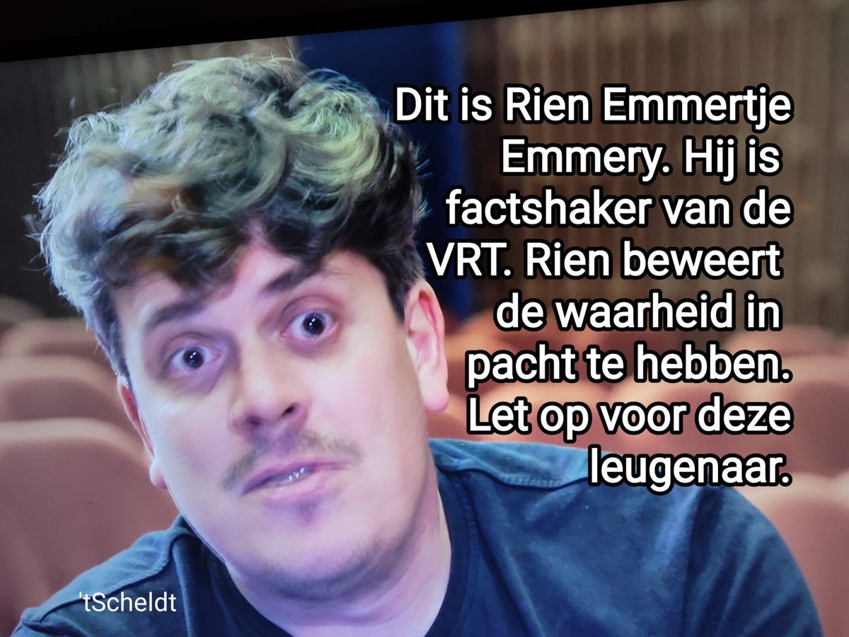 tscheldt's tweet photo. Rien Emmery, factshaker van VRT, loopt met 2 ogen in Conner Rousseau-grap op satirische website 'tScheldt.
https://t.co/tF3LABo18N https://t.co/5vjLKjsKfq