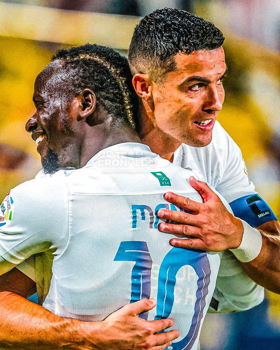 TeamCRonaldo's tweet photo. 🎙 Sadio Mané:

“We are lucky to be training with Cristiano Ronaldo at Al Nassr.” https://t.co/5llbPYmT0i