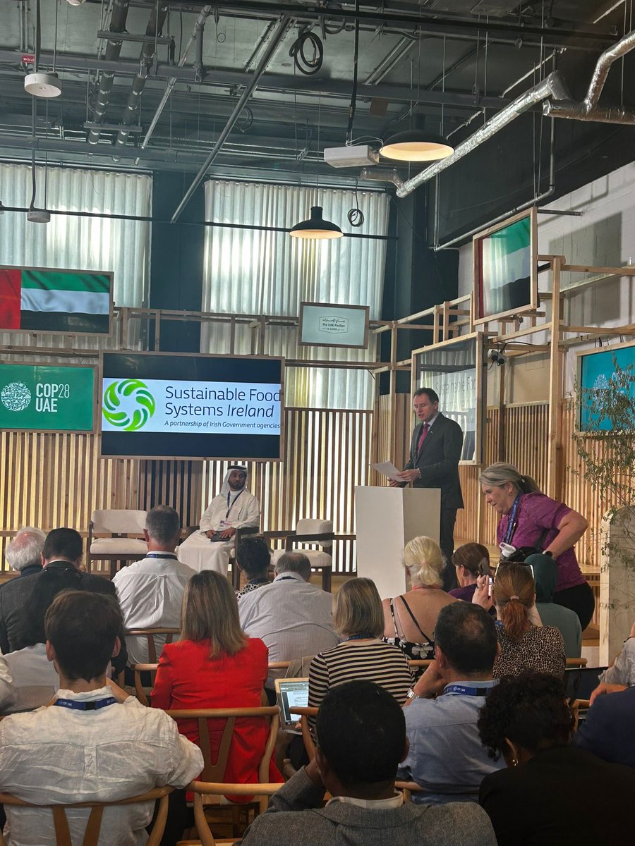 Our president Elaine Houlihan representing Irish young farmers at key discussions on Agriculture, Food & Water with action around sustainable food systems at COP28