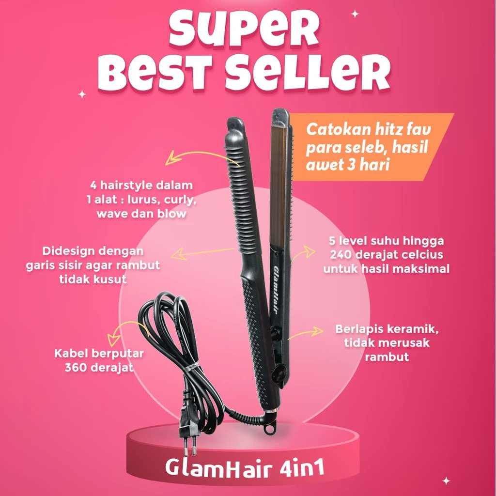 Lagi Promo spesial 12.12 catokan GlamHair 4in1 dari Rp150k jadi Rp136k
📌shope.ee/6pakJ3YofH