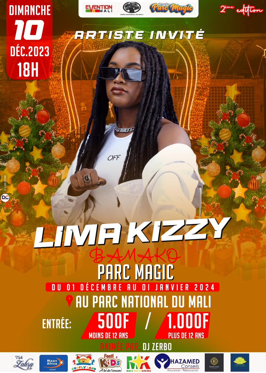 Okeledomag's tweet photo. LIMA KIZZY à Bamako Parc Magic, c'est ce dimanche à 18h au parc national. Soyez au rendez-vous et surtout à l'heure 😉

#LimaKizzy #ParcMagic #okeledoevents https://t.co/y4JmUQgwc8